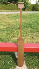 Fancy WOODEN PADDLE 48" Long OLD PATINA + Wood Grain Oars Boat ~W@W!