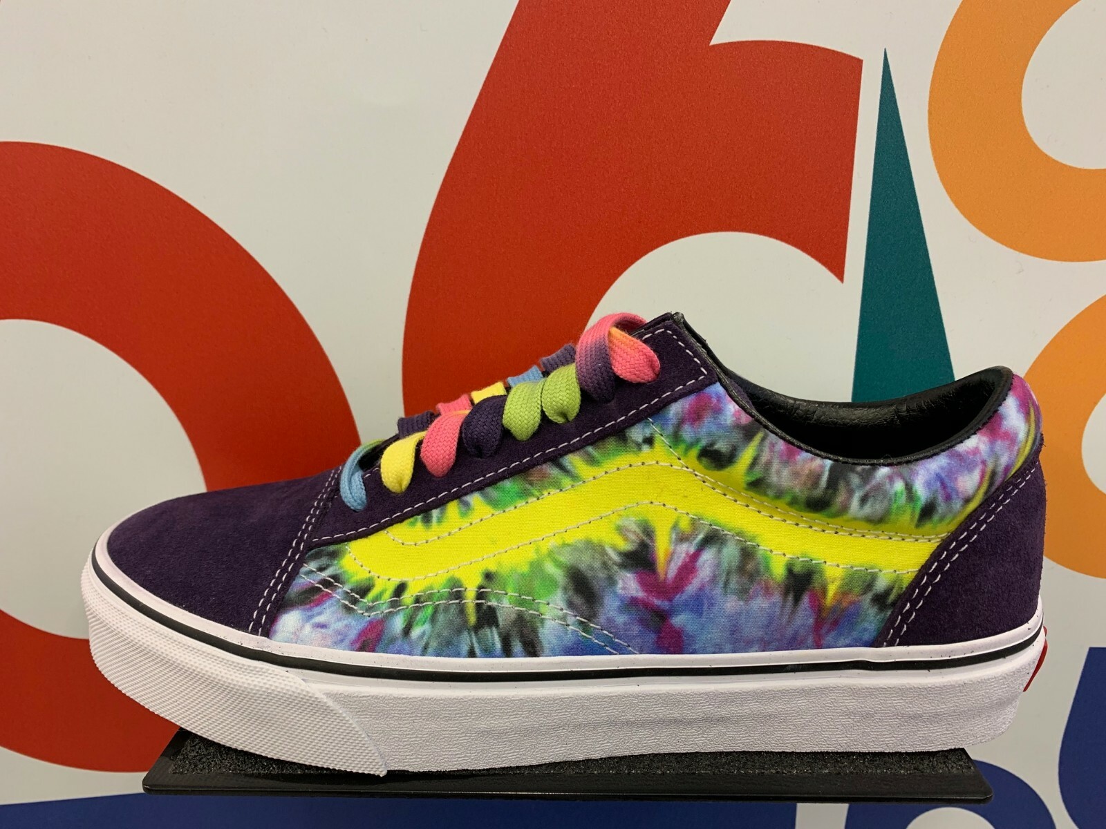 pink purple blue vans