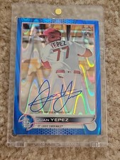 2022 Topps Chrome Juan Yepez #RA-JY Rookie BLUE WAVE Auto! #093/150 RC