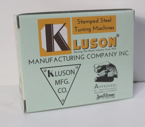 Kluson Vintage 6 Inline Tuner für Fender Strat Tele Single Line Nickel - Bild 7 von 7