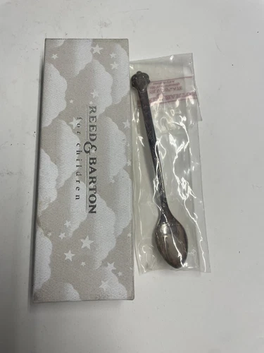 Vintage Reed & Barton Silver Baby Spoon Duck / Goose / Bird Figure New Sealed