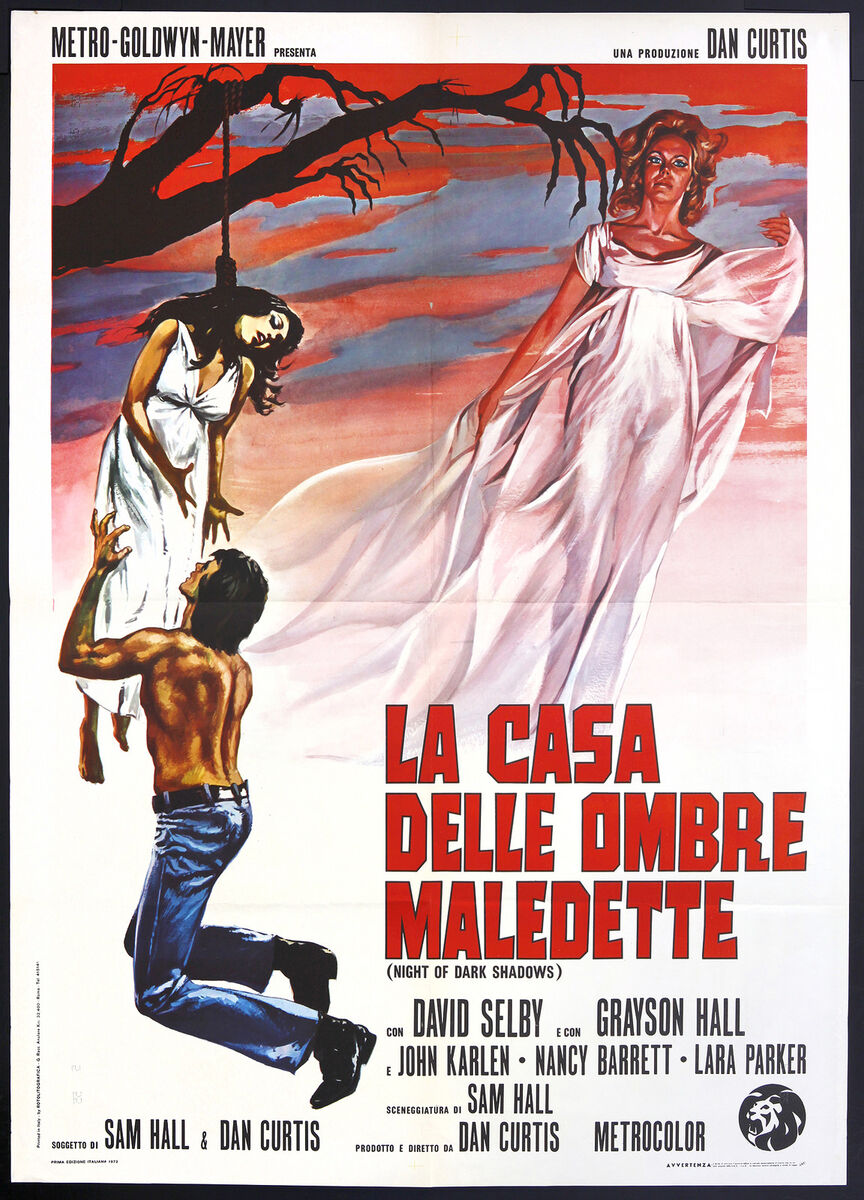 CINEMA-manifesto LA CASA DELLE OMBRE MALEDETTE selby, hall, karlen, CURTIS  | eBay