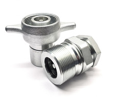 Tipper Screw Coupling SET- 1" BSP Thread: Edbro - Hyva - Jost - TC19 Interchange