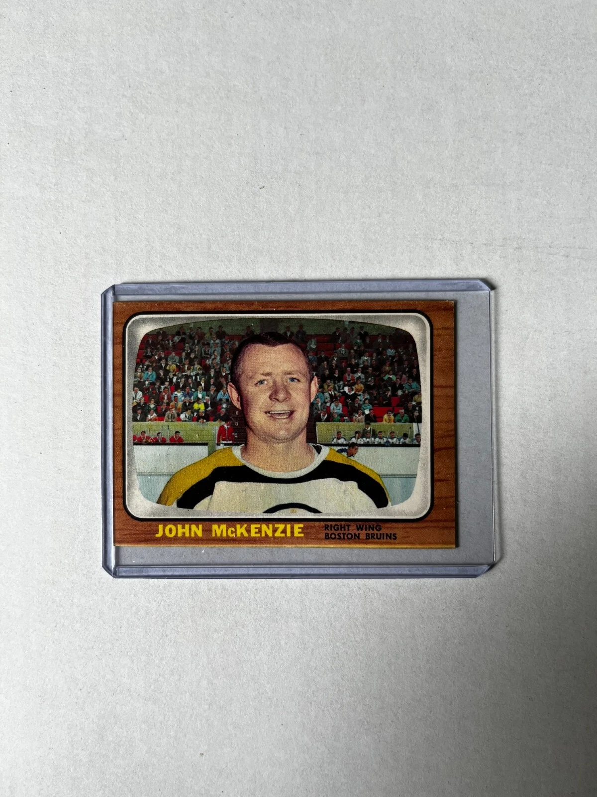 1966-67 Topps Hockey # 97 NM John McKenzie Boston Bruins