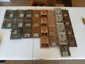 Post Office Box Mail Doors Variety Of 27 Total USPS Vintage