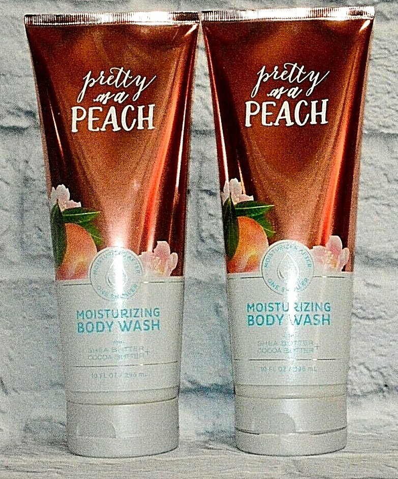 2 BATH & BODY WORKS PRETTY AS A PEACH MOISTURIZING BODY WASH SOAP