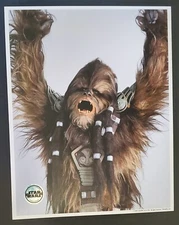 official pix TARFFUL licensed photo WOOKIEE ROAR star wars 2005 chewbacca