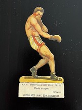 1928 Jack Sharkey #34 Card Vintage Die-Cut Jaime Boix Boxing Pre War B