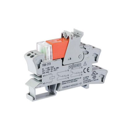 5pcs WAGO 788-313 Relay Module with 2 Changeover Contacts 48 VDC Gray New Kd