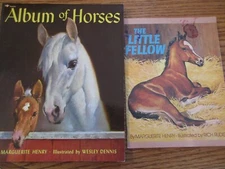 Marguerite Henry Books on Horses-All About Horses/Little Fellow/Album of Horses