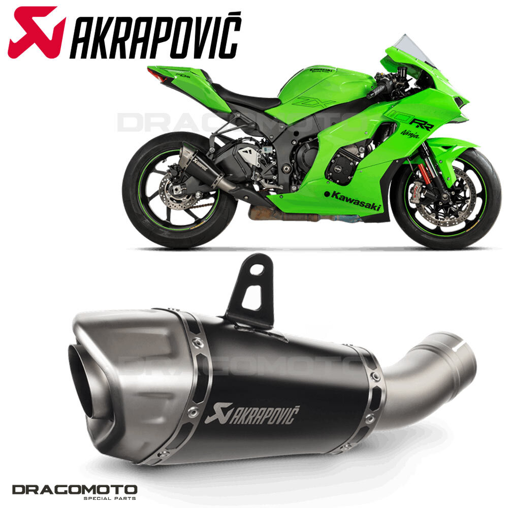 アーク10 KAWASAKI ZX-10 R 2021-2023 Scarico AKRAPOVIC Titanio Nero RC