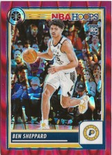 2023-24 Panini Premium Ben Sheppard Red Prizm RC 162/199 Indiana Pacers
