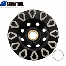 SHDIATOOL 4" Diamond Grinding Wheel Abrasive Tool Cup Wheel Concrete Masonry