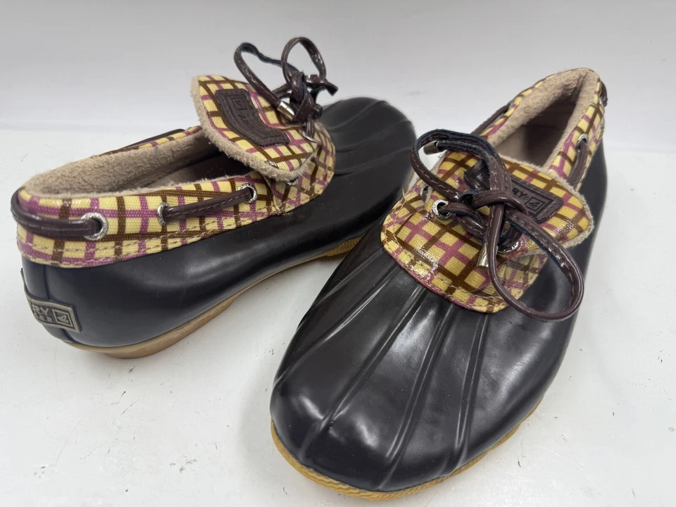 Zapatos para mujer Sperry Top Siders talla 7 botas de pato impermeables zapatos bajos de goma Foto 3 de 4