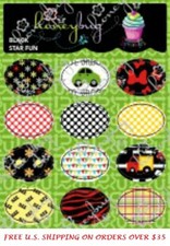 Honeybug MAGNETIC reborn doll PACIFIER Black Star FUN SPRINKLES sheet 12 decals