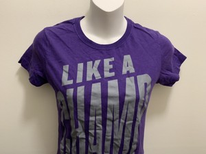 purple pink nike shirt