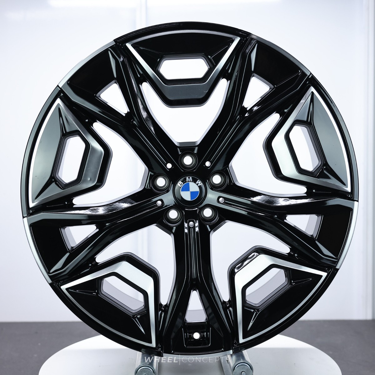 BMW iX 22X9.5 WHEEL RIM BLACK MACHINED 5A02658 36115A02659 IX