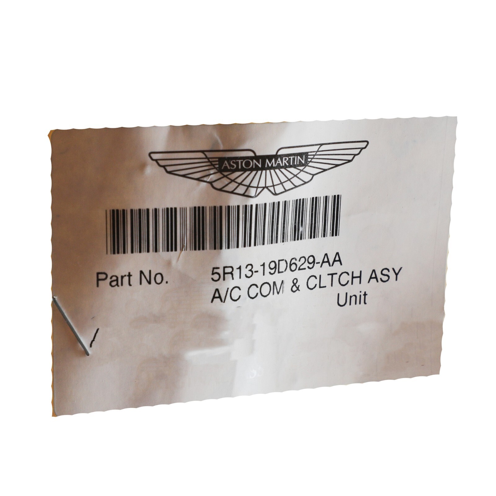 GENUINE ASTON MARTIN A/C COMPRESSOR & CLUTCH ASSEMBLY OEM NEW 5R13-19D629-AA