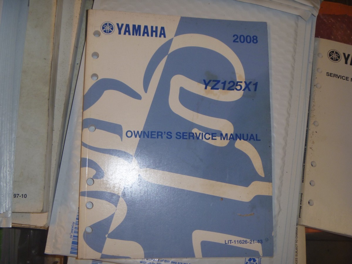 OEM 2008 Yamaha YZ125X1 Owners Service Repair Manual LIT-11626-21