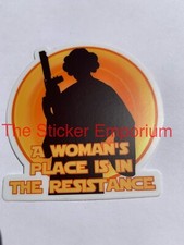 Princess Leia Sticker Water Bottle Laptop Tumbler Vinyl Star Wars Decal