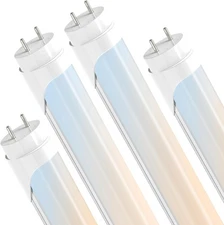 JESLED T8 LED 4FT Tube Lights, Type A+B, 24W, 3200LM, 6 Colors 3000K 4, 6cct 