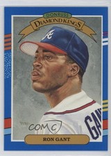 1991 Donruss Diamond Kings Ron Gant (White Stripes on Right Border) #10 1f17