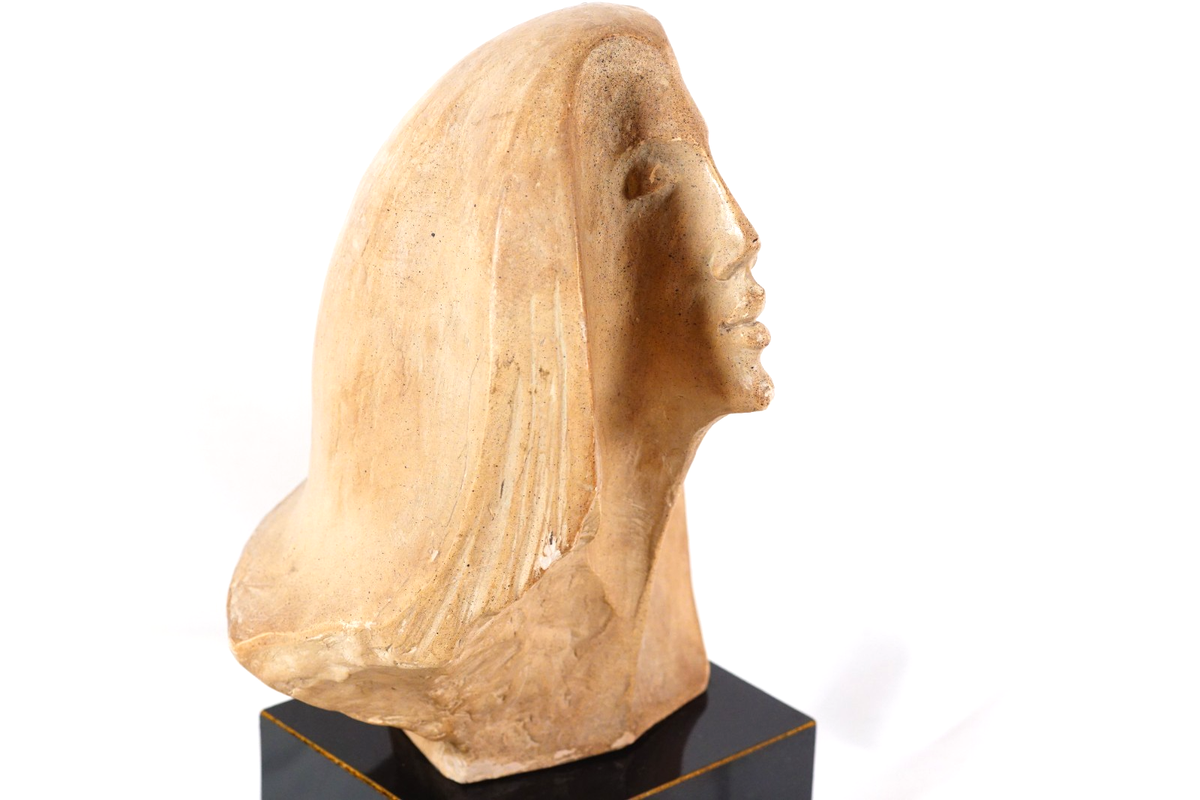 David Fisher Stargazer Female Bust Sculpture 1980 Austin Products