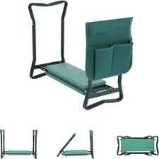 Komfortabler Gartenhocker mit Werkzeugtasche und faltbarem Design, bis 150kg