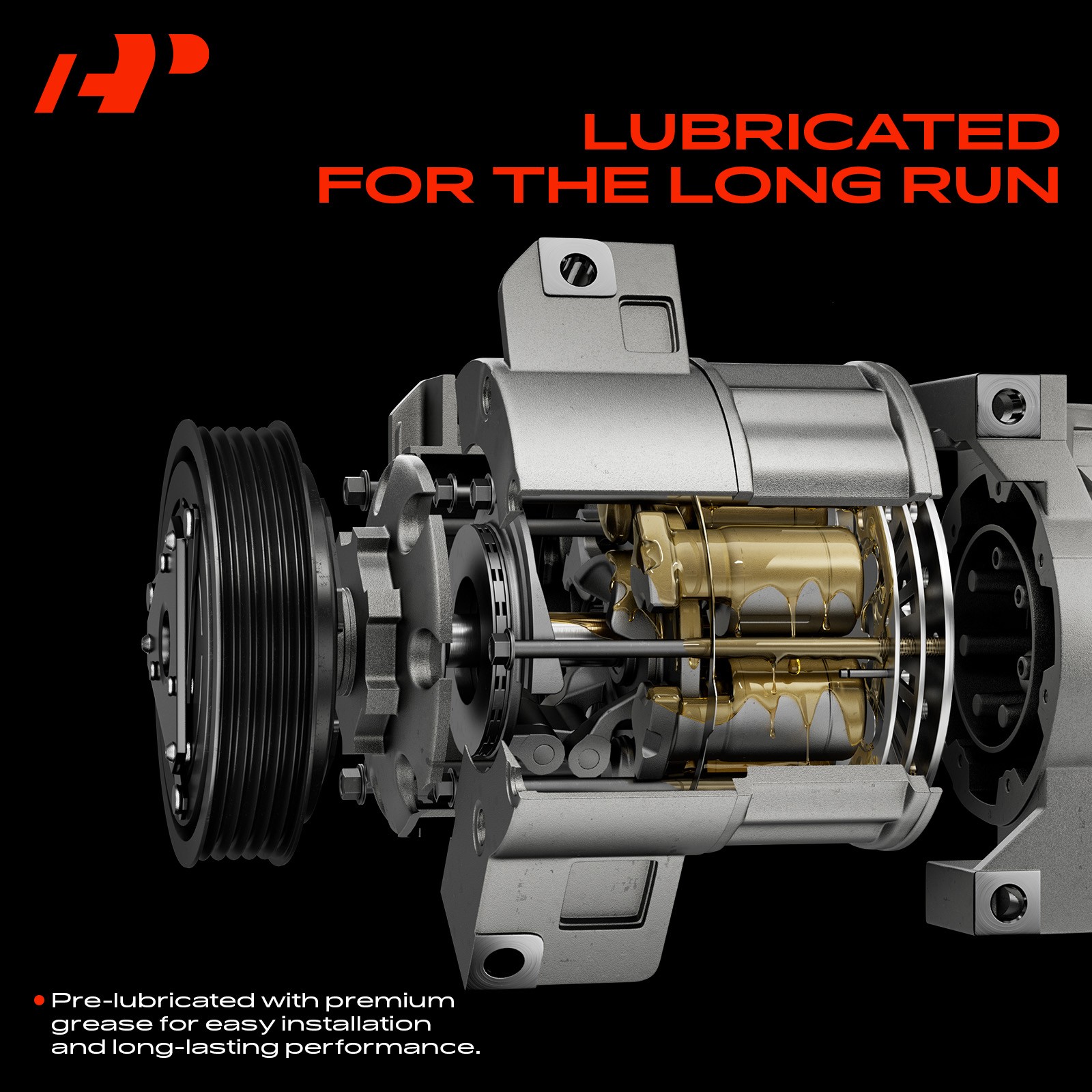 A-Premium A/C Compressor with Clutch for Maserati Ghibli 2014-2020 Levante 3.0L