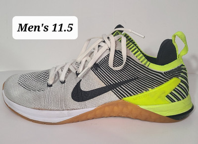 Nike Metcon DSX Flyknit 2 Volt Trainer Men's Shoes Size 11.5 VGUC