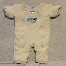 Baby Merlin's Magic Sleepsuit Small 3-6 Months Yellow Wearable Blanket MSSC-C5