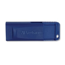 Verbatim Classic USB 2.0 Flash Drive, 32 GB, Blue, 3/Pack