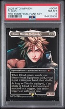 2025 MTG WPN PROMOS PRO TOUR FINAL FANTASY #0001 CLOUD, MIDGAR MERCENARY PSA 8