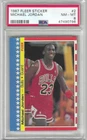 HOF Michael Jordan 1987 Fleer Sticker #2 SECOND YEAR CARD PSA 8 NICE! BULLS