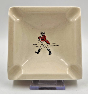    Johnnie Walker Keramik-Aschenbecher   Reklame   Vintage beige