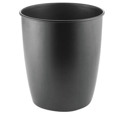 Small Steel Round Trash Can Bucket - 1.5 Gallon Wastebasket, Garbage Container