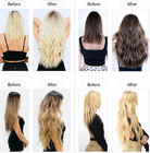 I Tip Remy Human Hair Extensions Keratin Stick Tip Pre Bonded Dark Brown 22inch — photo 8