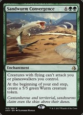 Sandwurm Convergence 1x FOIL AKH MTG Amonkhet raro verde come nuovo