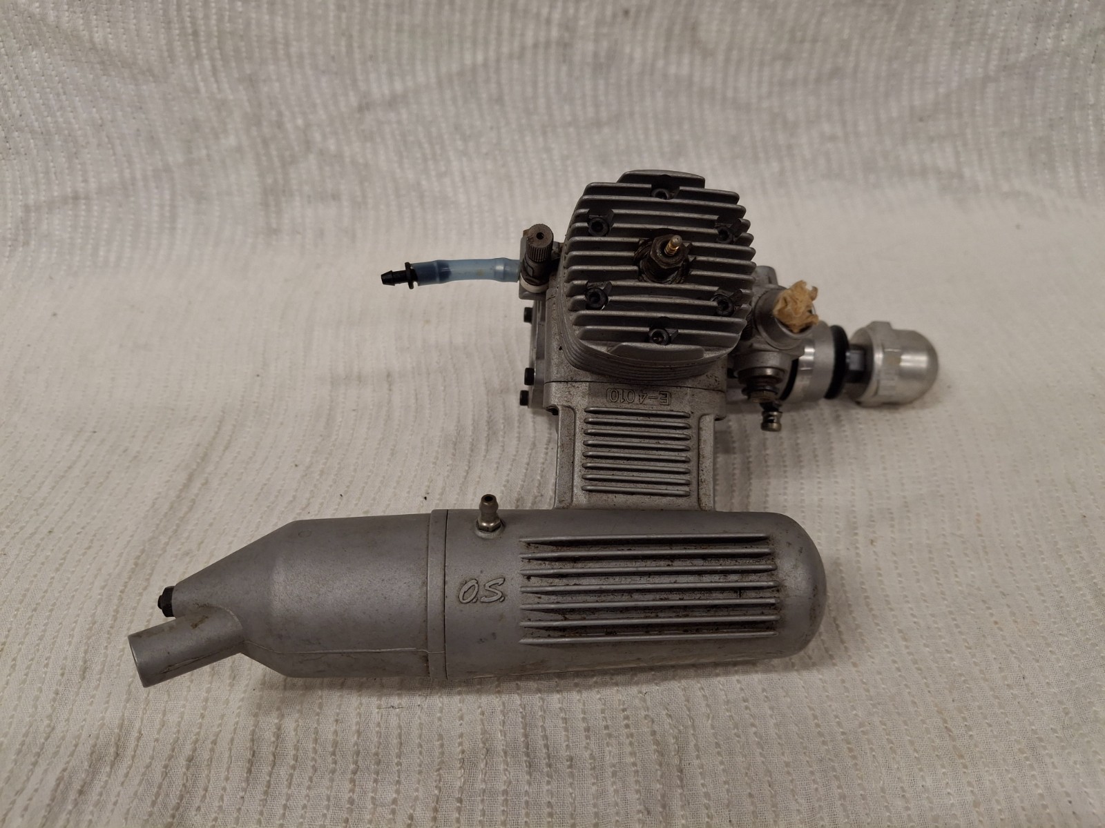 O.S. MAX 61 FX RC Airplane Nitro Motor / Engine w/ Muffler O.S. E-4010 Untested!