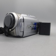 JVC Everio GZ-MG21EK Handheld High Definition HDD Camcorder Silver Tested