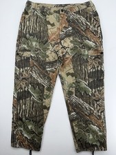 Vintage 90s Liberty Realtree Camo Cargo Pants USA Made Ripstop Hunting XL 40x32