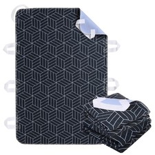 2 Pack Positioning Bed Pad 8 Handle Waterproof Washable Incontinence Navy