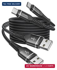 USB to USB C Cable Fast Charging 6FT, 2Pack USBA to USBC Cable for CarPlay  And
