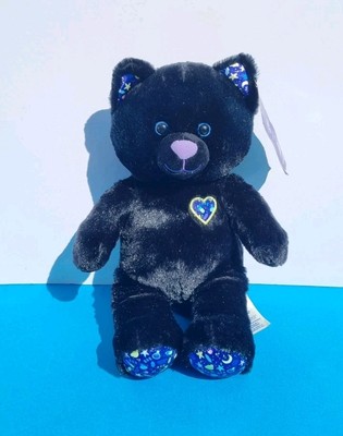 Build A Bear Abonnement Katze schwarze Katze selten schwer zu finden Plüsch Halloween neu mit Etikett 