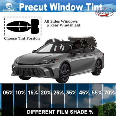 Computerized Custom PreCut 2Ply Window Tint Film Kit For ALL Toyota Camry Sedan - Image 1 of 4