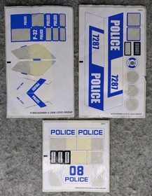 LEGO City Partial Sticker Sheets Lot (16) Police Fire Coast Guard + 2012 Promo