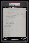 1956-57 CHICAGO BLACKHAWKS TEAM  PSA/DNA CERTIFIED 15 AUTOGRAPHS