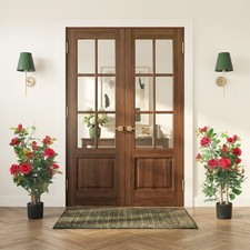 Image of 90cm Artificial Rose Tree, UV-Resistant Faux Tree for Outdoor Indoor