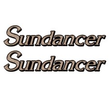 Sea Ray Boat Model Decals 136896-06 | Sundancer Gray Stickers (Pair)