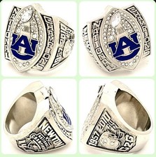 2010 Auburn Tigers Championship Replica Ring - Size 11